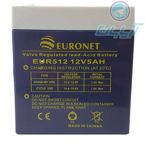 باطری 12 ولت ۴.۵ آمپر برند EURONET